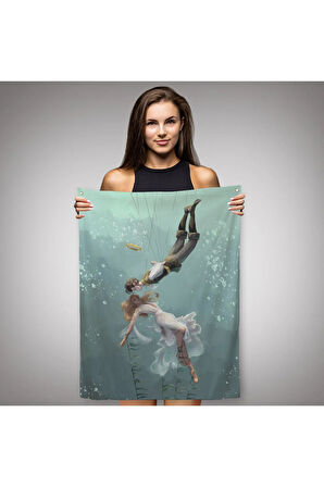 Kötü Kral Jude & Cardan, Denizler Altındaki Aşıklar Duvar Örtüsü - Halısı-5287