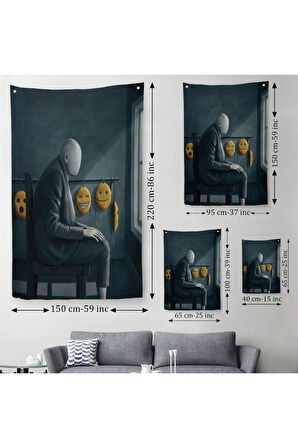 Gerçeküstü Psikolojik Trans Duvar Örtüsü - Halısı-5299