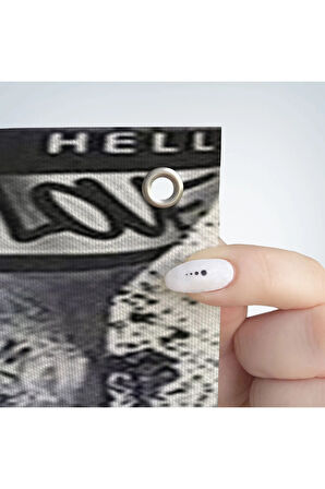 Banksy Tarzı Kanvas Duvar Sanatı, Graffiti El Duvar Posteri Duvar Örtüsü - Halısı-5311