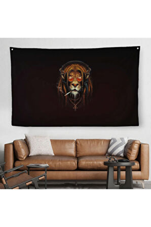 Amerikan Futbolu Kanvas Duvar Örtüsü-Halısı-5391