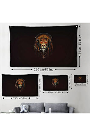 Amerikan Futbolu Kanvas Duvar Örtüsü-Halısı-5391