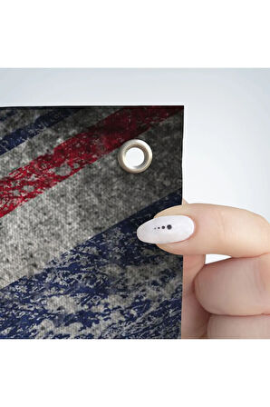 İngiltere Bayrağı Rustik Kanvas Duvar Örtüsü-Halısı, Ev ve Ofis Dekoru-5392