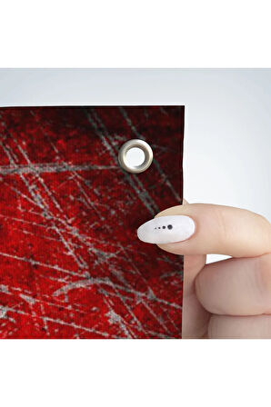 Kanada Bayrağı Rustik Kanvas Duvar Örtüsü Halısı Ev ve Ofis Dekoru 5403