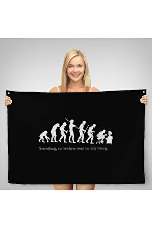 Bir Yerde Bir Şey Çok Yanlış Gitti Kanvas Duvar Örtüsü-Halısı-5410