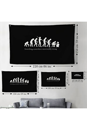 Bir Yerde Bir Şey Çok Yanlış Gitti Kanvas Duvar Örtüsü-Halısı-5410