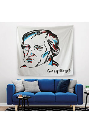 Georg Wilhelm Friedrich Hegel Dekoratif Kanvas Duvar Örtüsü-Halısı-5819