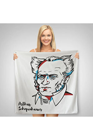 Arthur Schopenhauer Dekoratif Kanvas Duvar Örtüsü-Halısı-5821