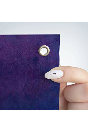 Ay'dan Yıldız Saçan Adam Kanvas Duvar Örtüsü-Halısı-5849