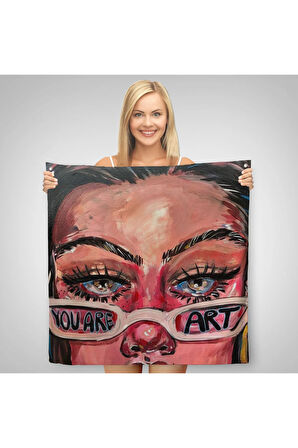 You Are Art Kanvas Duvar Örtüsü-Halısı, Pop Art-5862