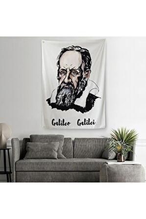 Galileo Galilei Dekoratif Duvar Örtüsü - Halısı-5915