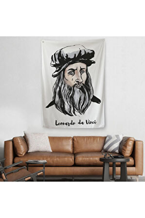 Leonardo da Vinci Dekoratif Duvar Örtüsü - Halısı-5918