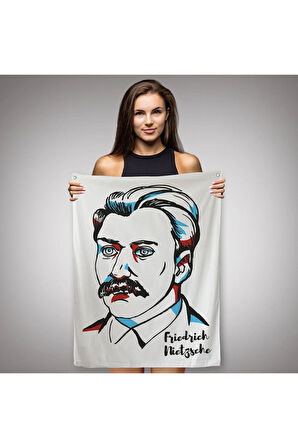 Friedrich Nietzsche Dekoratif Duvar Örtüsü - Halısı-5920