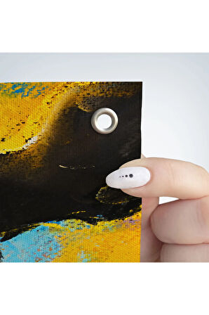 Modern Sanat İnek Portresi Dekoratif Duvar Örtüsü - Halısı-5936