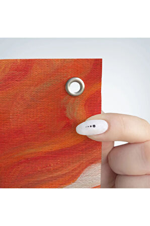 Çiçek Saçlı Kadın Yağlıboya Görünüm Dekoratif Duvar Örtüsü - Halısı-5942