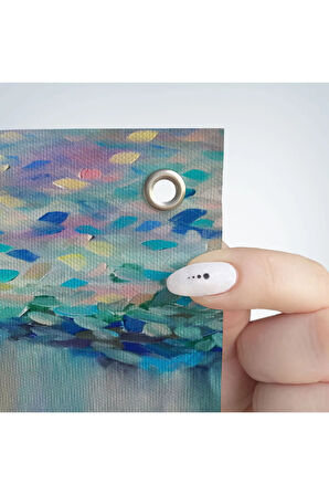 Sürrealist Kadın Ve Erkek Elleri Yağlıboya Görünüm Dekoratif Duvar Örtüsü - Halısı-5951