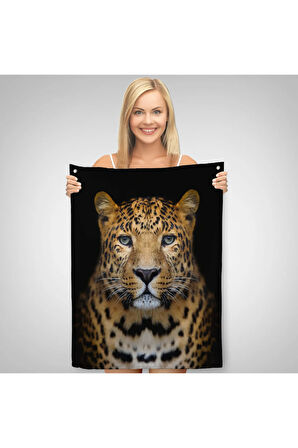 Leopar Dekoratif Duvar Örtüsü - Halısı-5959