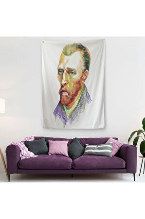 Vincent Van Gogh Dekoratif Duvar Örtüsü - Halısı-5967