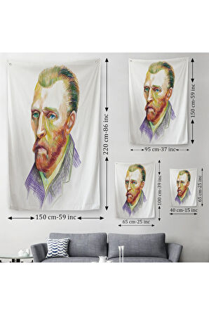 Vincent Van Gogh Dekoratif Duvar Örtüsü - Halısı-5967