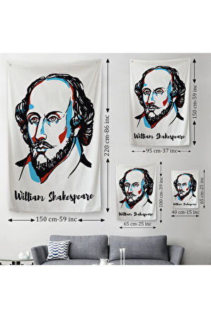 William Shakespeare Dekoratif Duvar Örtüsü - Halısı-5968