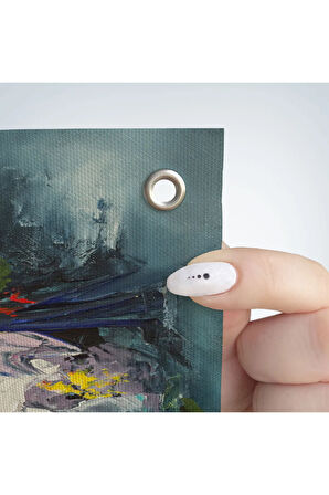 Çiçek Taçlı Afrikalı Kadın Duvar Örtüsü - Halısı-5979