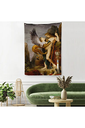 Oidipus ve Sfenks Gustave Moreau Duvar Örtüsü - Halısı-5985