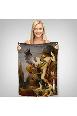 Oidipus ve Sfenks Gustave Moreau Duvar Örtüsü - Halısı-5985