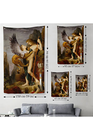 Oidipus ve Sfenks Gustave Moreau Duvar Örtüsü - Halısı-5985