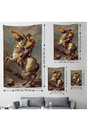 Alpleri Aşan Napolyon Duvar Örtüsü - Halısı-6011