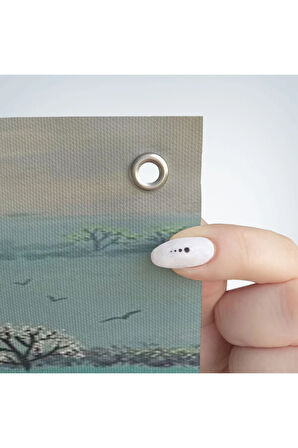 İngiliz Köy Evi Manzarası Duvar Örtüsü - Halısı-6023