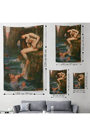 John William Waterhouse 1849-1917 İngiltere Duvar Örtüsü - Halısı-6029