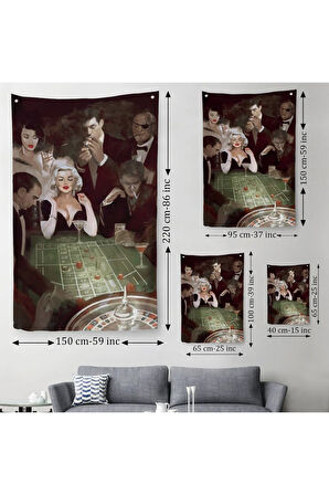 1950 Kumarhane Duvar Örtüsü - Halısı-6030