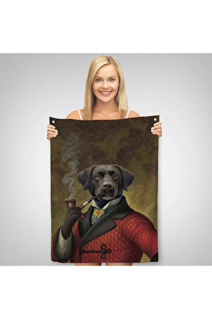 Pipo İçin Köpek Duvar Örtüsü - Halısı-6032