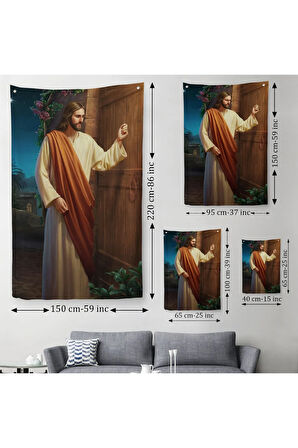 Rab Isa'nın Ikinci Gelişini Simgelegen Cesus Duvar Örtüsü - Halısı-6035