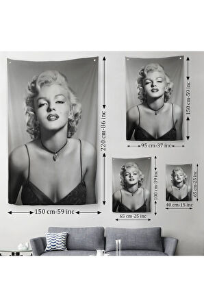 Marilyn Monroe Duvar Örtüsü - Halısı-6043