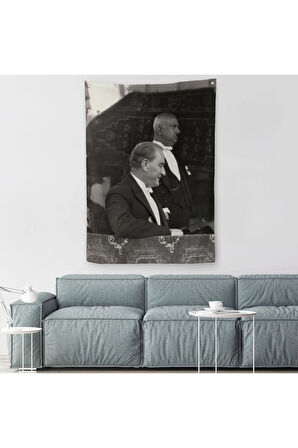 Mustafa Kemal Atatürk Duvar Örtüsü-Halısı - Halısı -6052