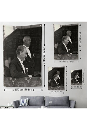 Mustafa Kemal Atatürk Duvar Örtüsü-Halısı - Halısı -6052