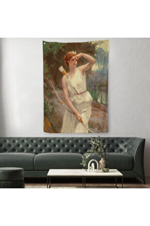 Guillamume Seignac Diana Roma Mitolojisinde Av Tanrıçası Duvar Örtüsü - Halısı-6056