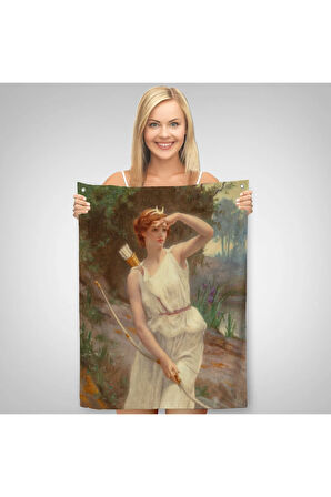 Guillamume Seignac Diana Roma Mitolojisinde Av Tanrıçası Duvar Örtüsü - Halısı-6056