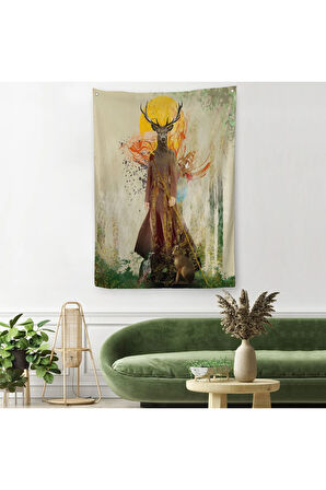 Volker Rossenbach'in Ormanın Efendisi İsimli Duvar Örtüsü - Halısı-6057