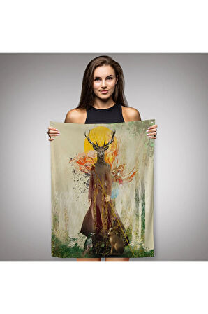 Volker Rossenbach'in Ormanın Efendisi İsimli Duvar Örtüsü - Halısı-6057