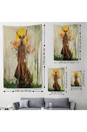 Volker Rossenbach'in Ormanın Efendisi İsimli Duvar Örtüsü - Halısı-6057