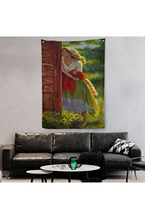 Michelle Murray Amerika Köylüsü Duvar Örtüsü - Halısı-6097