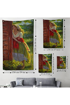 Michelle Murray Amerika Köylüsü Duvar Örtüsü - Halısı-6097