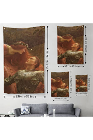 Merhametsiz Kadın Duvar Örtüsü - Halısı-6098