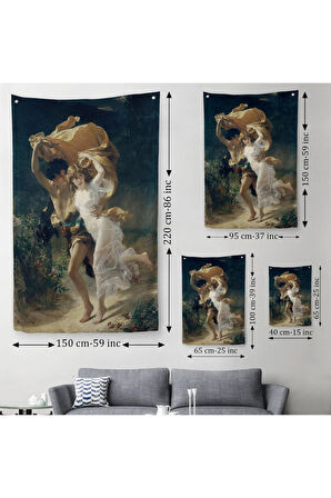 Fırtına Dekoratif Duvar Örtüsü - Halısı-6105