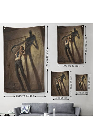 Sürreal Depresyon Duvar Örtüsü - Halısı-6111