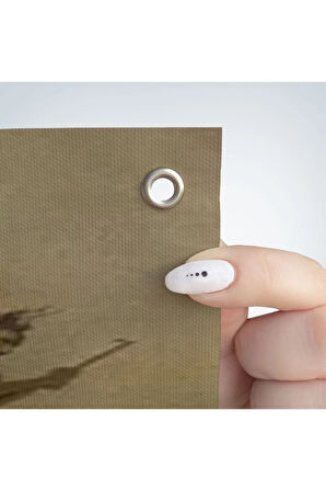 Süpürgelerindeki Cadılar Evlerinin Çatılarının Üzerinden Uçuyor Duvar Örtüsü - Halısı-6118