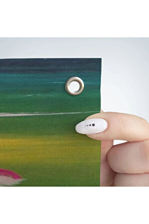 Dağ Manzarası Dekoratif Duvar Örtüsü - Halısı-6122