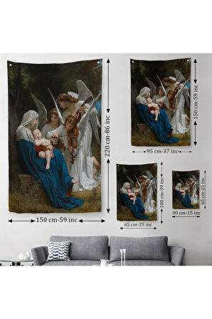 Song of the Angels, Meleklerin Şarkısı Dekoratif Duvar Örtüsü - Halısı-6123