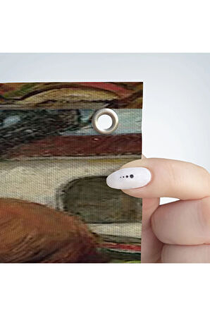 Gül Koklayan Güzel Helen Dekoratif Duvar Örtüsü - Halısı-6138